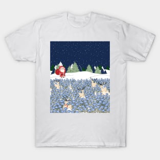 Santa and lost deers T-Shirt